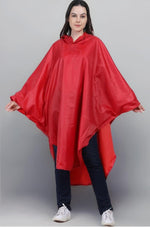 Load image into Gallery viewer, SUZY PONCHO RED Evershine